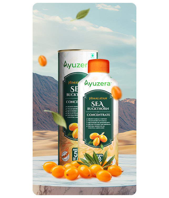 Ayuzera Himalayan Sea Buckthorn Pulp (Juice) Concentrate 300ml