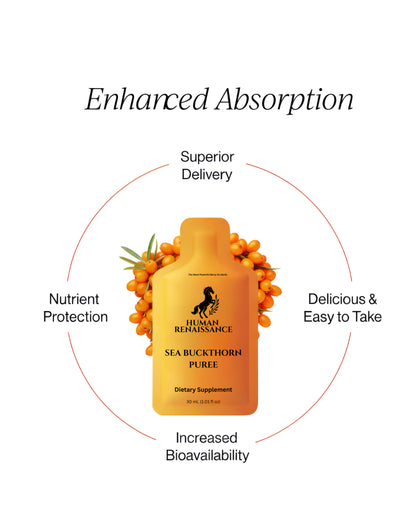 Wild Harvested Sea Buckthorn Purée 30 mL Sachet