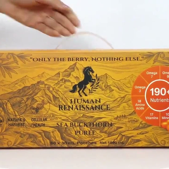 Sea Buckthorn Purée — opening the box