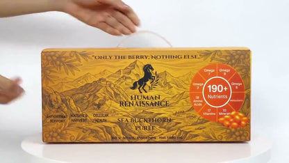 Sea Buckthorn Purée — opening the box