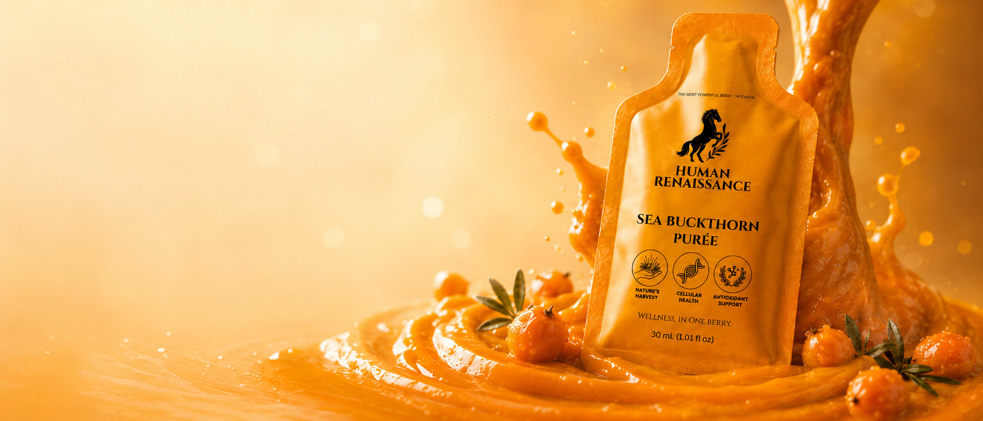 Human Renaissance Sea Buckthorn Purée