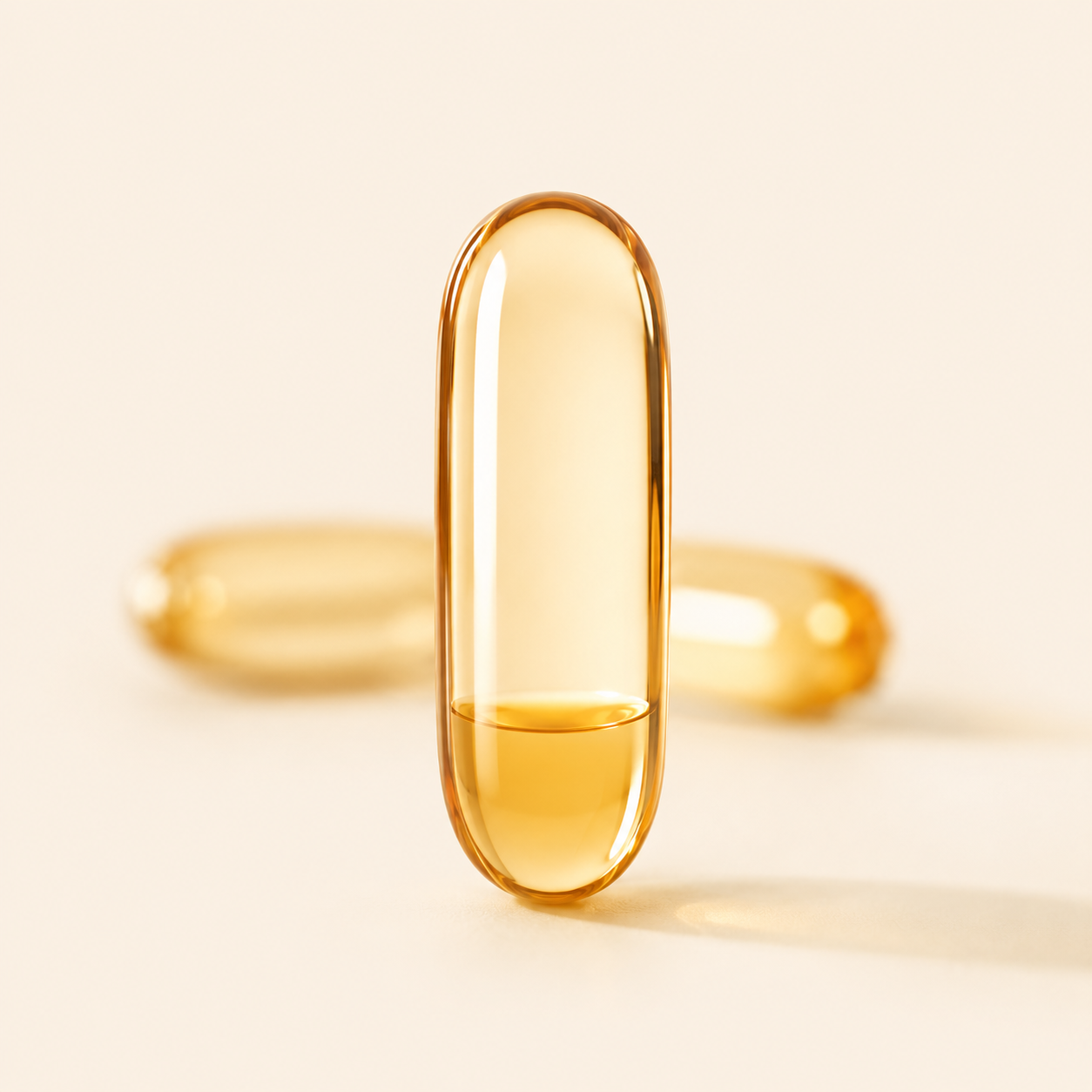 A fish-oil softgel capsule
