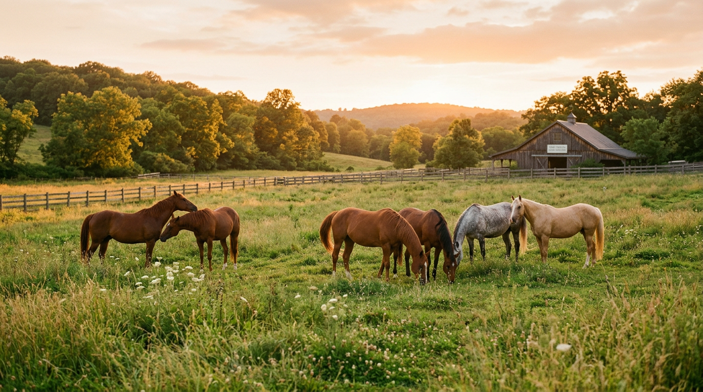 Horses at sanctuary - Powered by Purpose